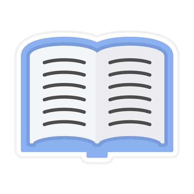 Open Book icon vector image Can be used for Library