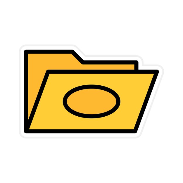 Opened Folder icon vector image Can be used for Documents And Files