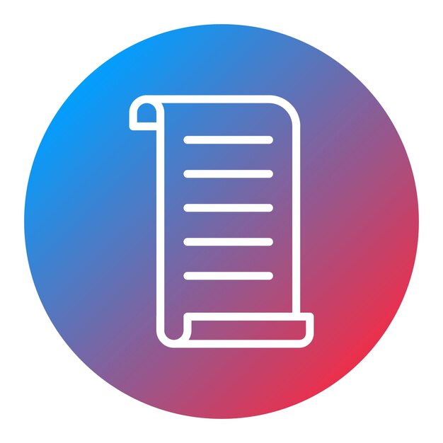 Opened Scroll icon vector image Can be used for Postal Service