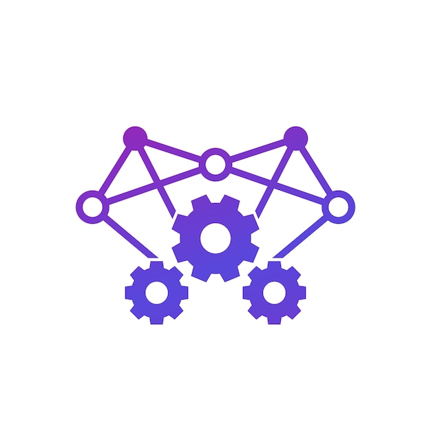operations icon on white, vector