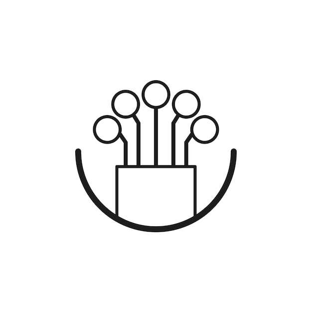 Optic fiber icon flat sign illustration Global communication network High speed Vector illustration