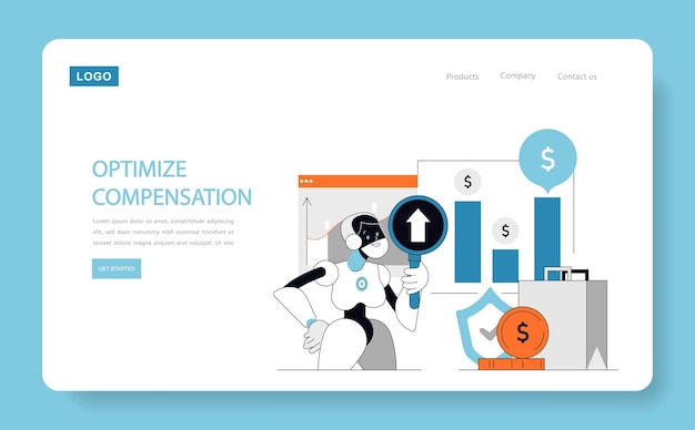 Optimize compensation concept robot and hr professional using data to enhance salary structures