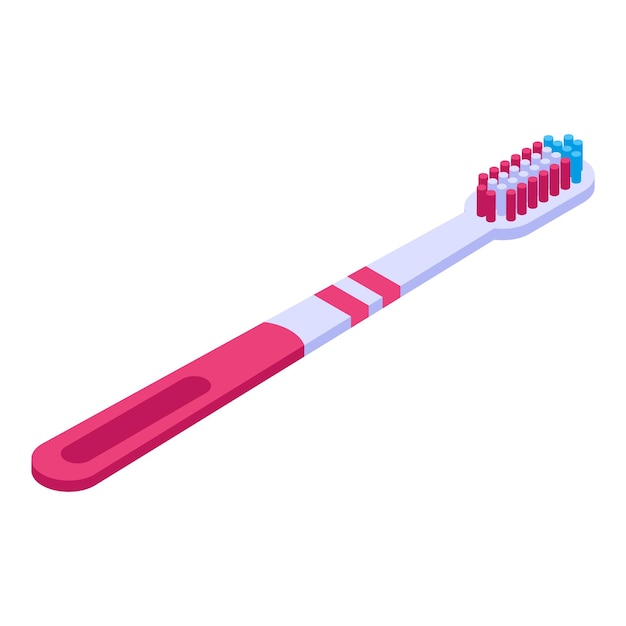 Oral toothbrush icon Isometric of oral toothbrush vector icon for web design isolated on white background