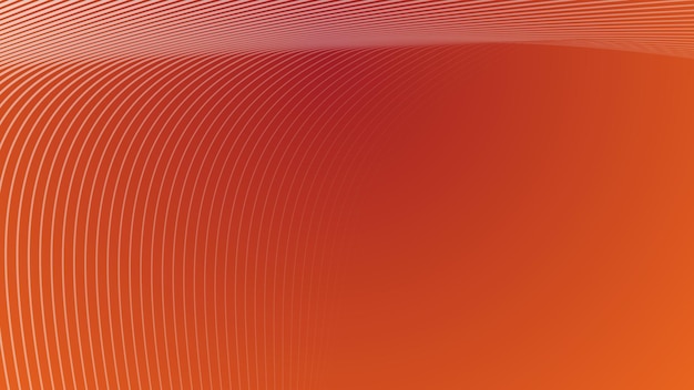 Orange abstract background with curve line