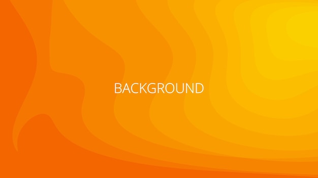 Orange abstract background with sharp wavy lines and gradient transition dynamic swirl shape