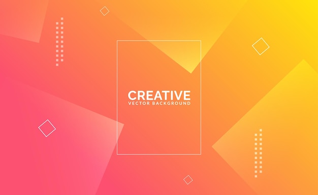 orange abstract cool trendy modern background geometric square