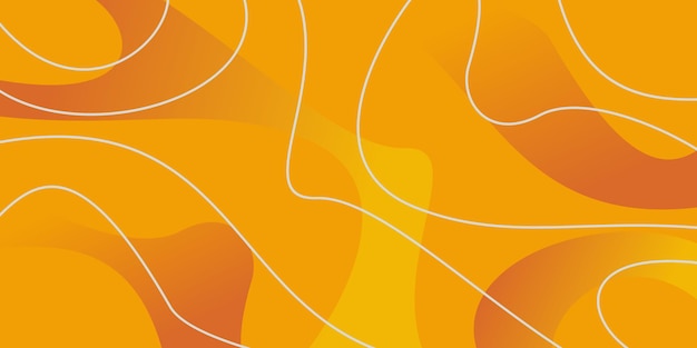 orange autumn abstract background wave and line pattern suitable for banner templates posters