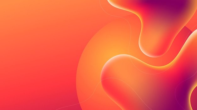 orange fluid background