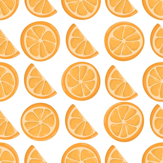 orange fruit seamless pattern. exotic ftuit background