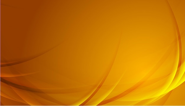 Orange glowing shiny waves abstract background