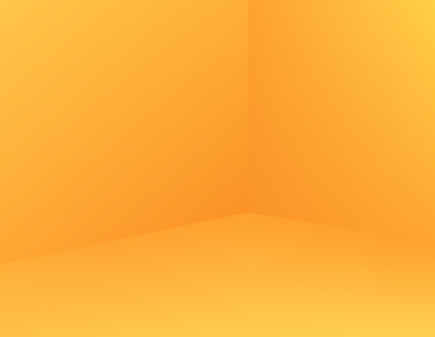 Orange gradient abstract wall and floor background design Wallpaper design