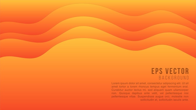 orange papercut abstract text background paper cut gradient red to yellow