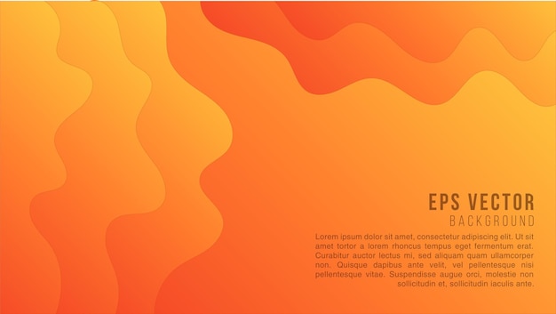 orange papercut abstract text background paper cut gradient red to yellow