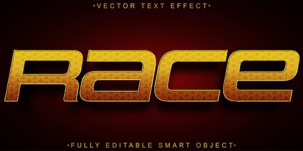 Orange Speed Race Vector Fully Editable Smart Object Text Effect