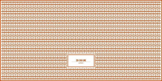 orange zig-zag line pattern with rhombus combination