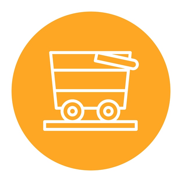 Ore Cart icon vector image Can be used for Mining And Crafting