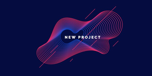 Organic forms with dynamic waves and lines on a dark background.