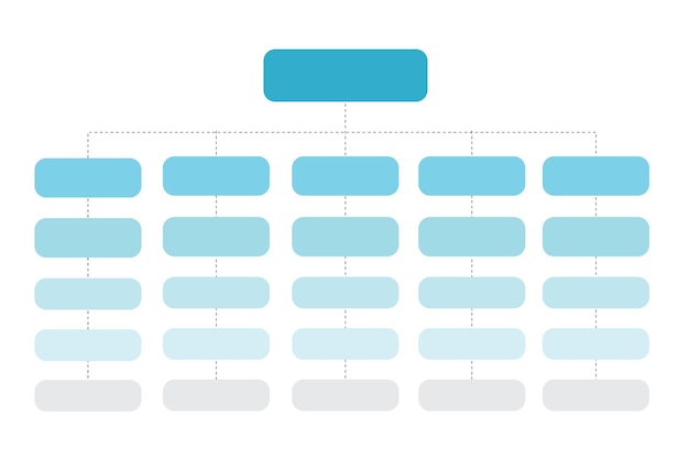 Organization chart business diagram design Vector illustration