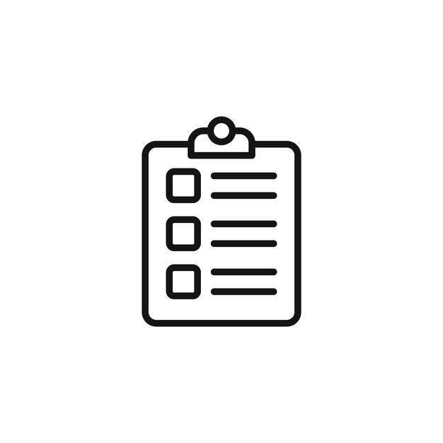Organizational List Icon Ideal for Notes and Documentation