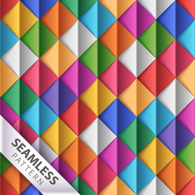 Origami seamless pattern