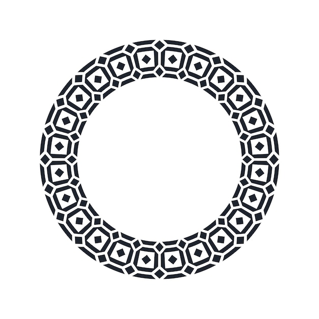 Ornamental pattern design circle frame Ornamental Circular Knot Pattern Border pattern design