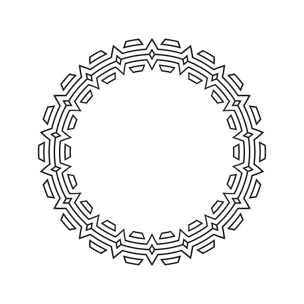 Ornamental pattern design circle frame Ornamental Circular Knot Pattern Border pattern design