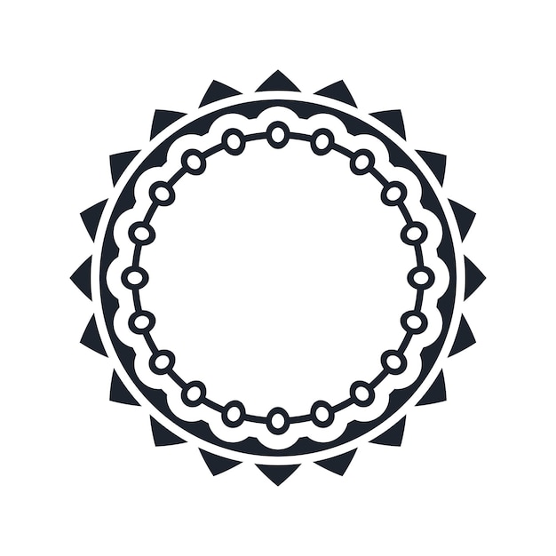 Ornamental pattern design circle frame Ornamental Circular Knot Pattern Border pattern design