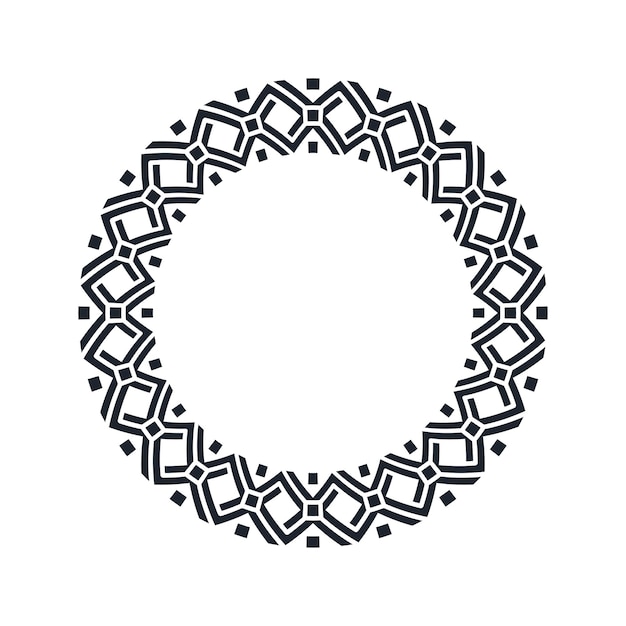 Ornamental pattern design circle frame Ornamental Circular Knot Pattern Border pattern design