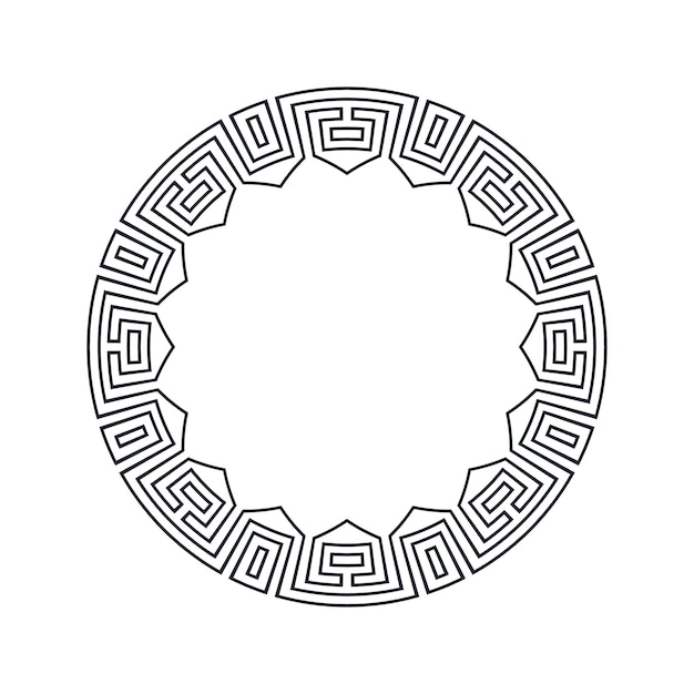 Ornamental pattern design circle frame Ornamental Circular Knot Pattern Border pattern design