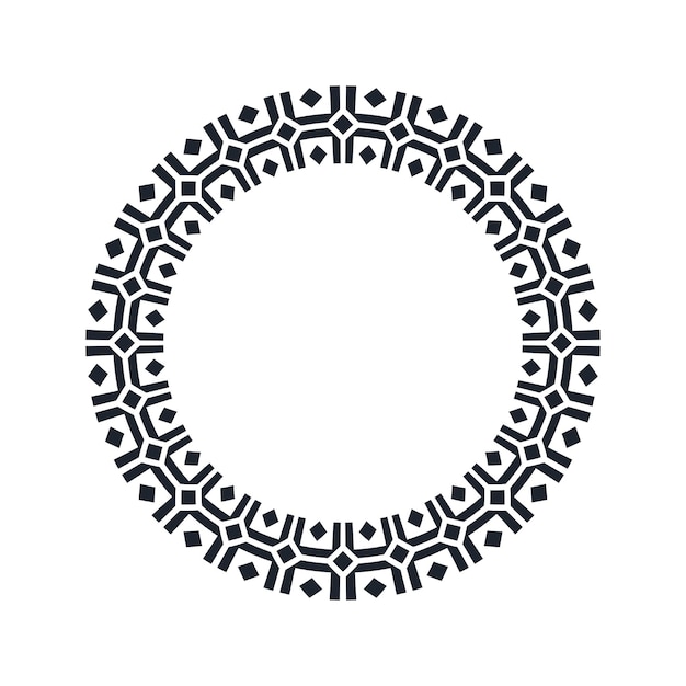 Ornamental pattern design circle frame Ornamental Circular Knot Pattern Border pattern design