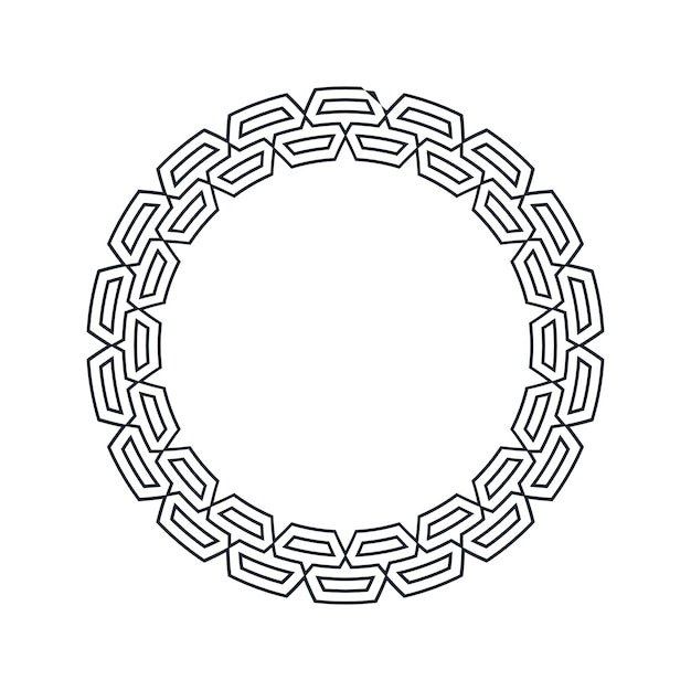 Ornamental pattern design circle frame Ornamental Circular Knot Pattern Border pattern design