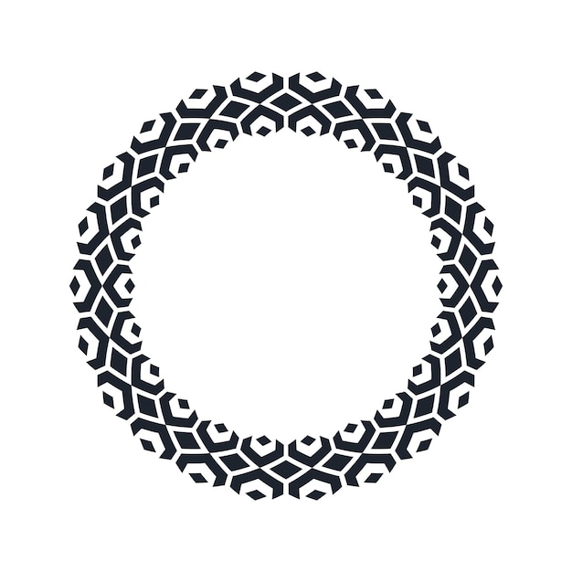 Ornamental pattern design circle frame Ornamental Circular Knot Pattern Border pattern design