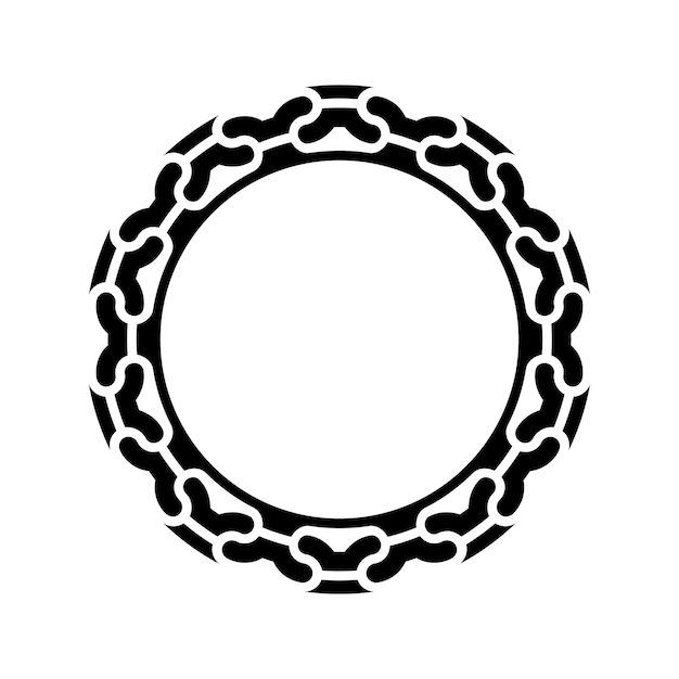 Ornamental pattern design circle frame Ornamental Circular Knot Pattern Border pattern design