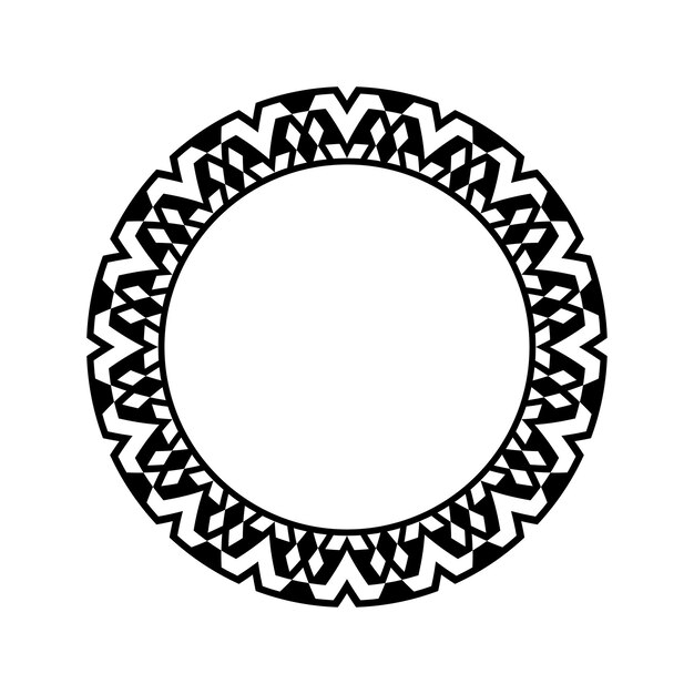Ornamental pattern design circle frame Ornamental Circular Knot Pattern Border pattern design