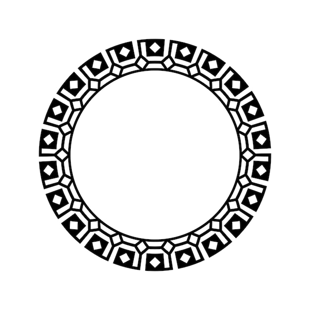 Ornamental pattern design circle frame Ornamental Circular Knot Pattern Border pattern design