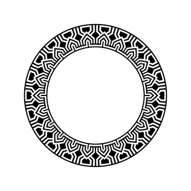 Ornamental pattern design circle frame Ornamental Circular Knot Pattern Border pattern design