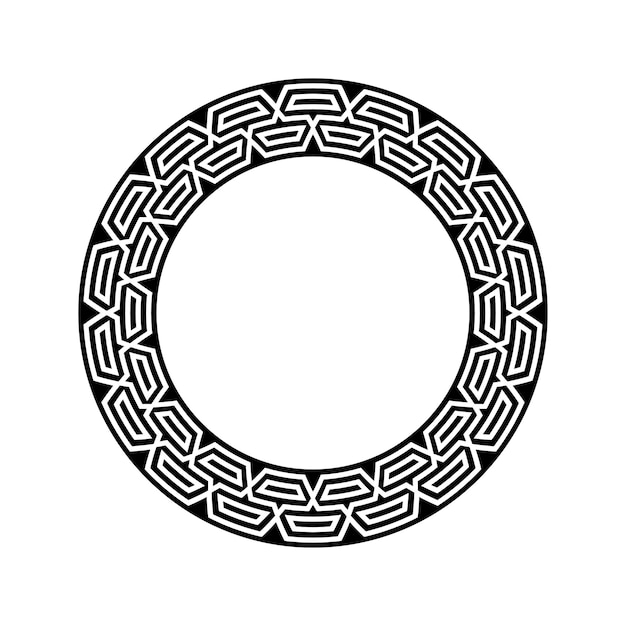 Ornamental pattern design circle frame Ornamental Circular Knot Pattern Border pattern design
