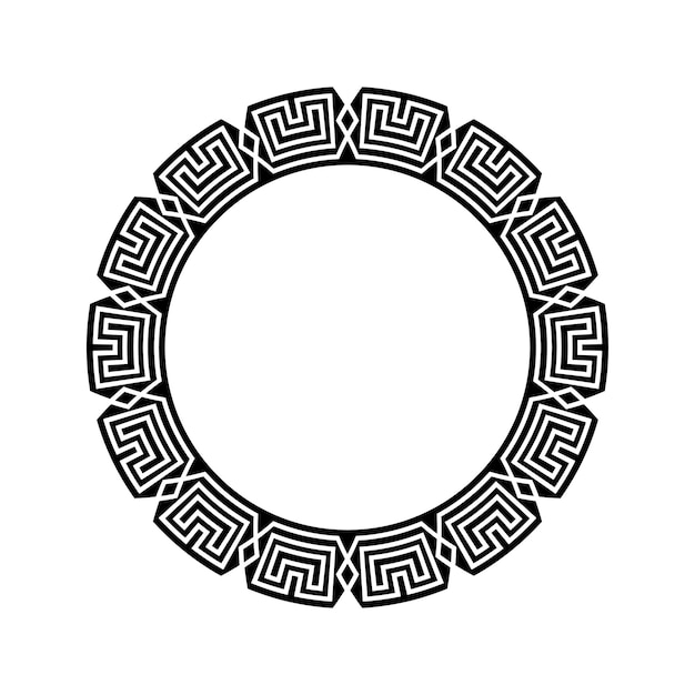 Ornamental pattern design circle frame Ornamental Circular Knot Pattern Border pattern design