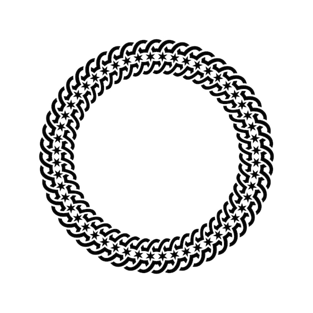 Ornamental pattern design circle frame Ornamental Circular Knot Pattern Border pattern design