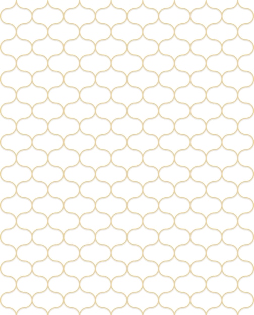 Ornamental pattern design with typical Islamic shapes