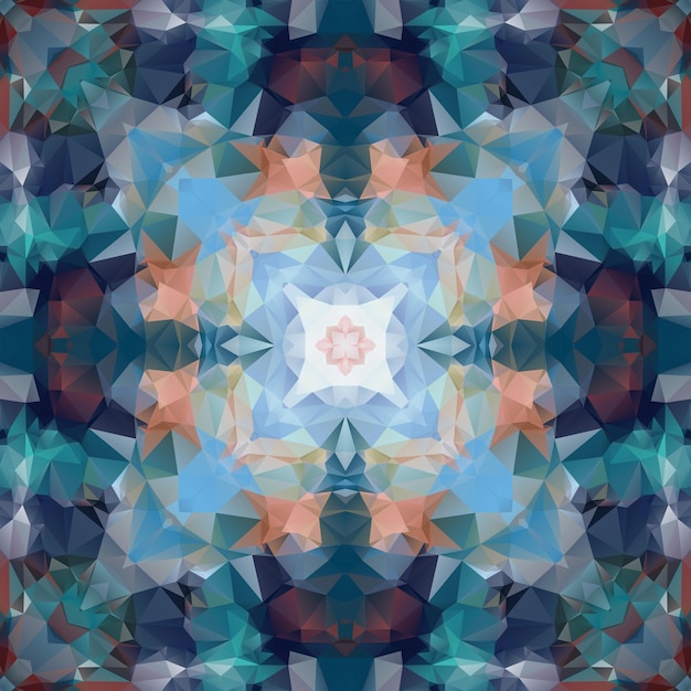 Ornate triangular seamless pattern and texture