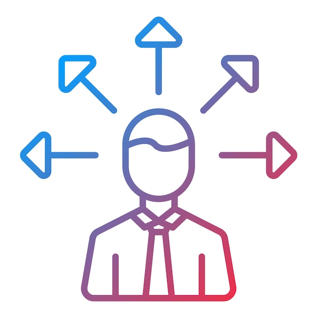outsource management icon vector image can be used for project management
