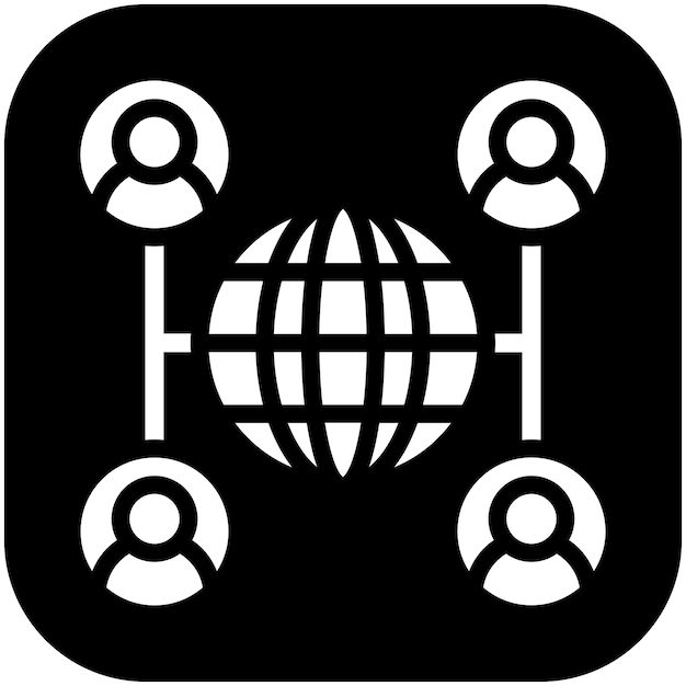 Outsourcing vector icon illustration of Gig Economy iconset