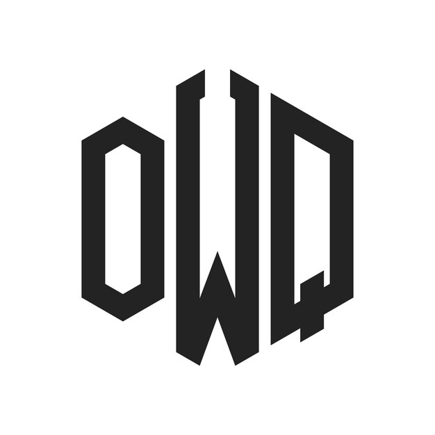 OWQ Logo Design Initial Letter OWQ Monogram Logo using Hexagon shape