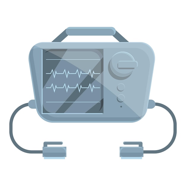 pacemaker defibrillator icon cartoon of pacemaker defibrillator vector icon for web design isolated on white background