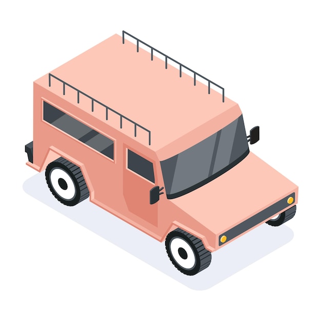 Pack of Transportation Isometric Icons