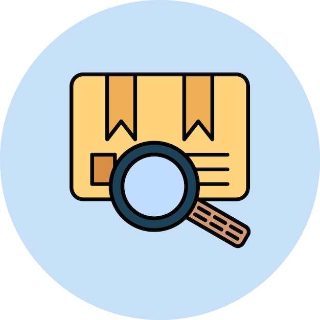 package search flat illustration