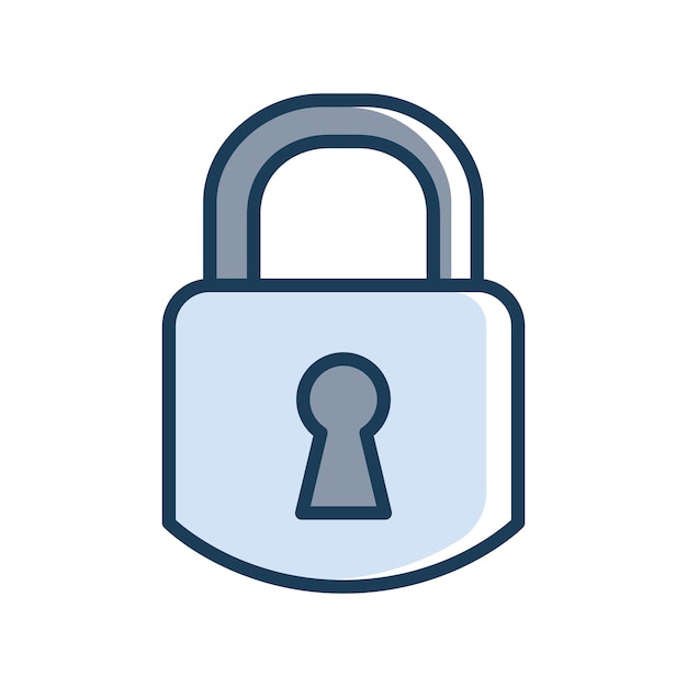 padlock icon design vector template