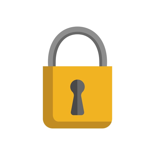 padlock icon design vector template
