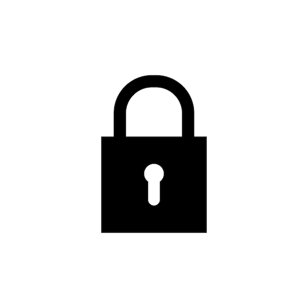 Padlock Icon Vector Design Template